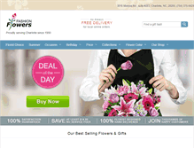 Tablet Screenshot of fashionflowerscharlotte.com